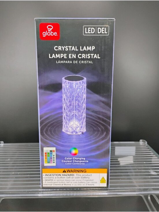 Globe Other - Crystal LED Color Changing Touch Lamp W/ Remote 16 Light Options